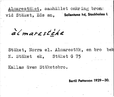 Bild på arkivkortet för arkivposten Almarestäket