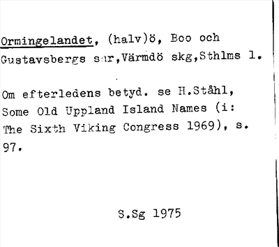 Bild på arkivkortet för arkivposten Ormingelandet
