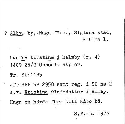 Bild på arkivkortet för arkivposten ?Alby