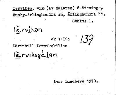 Bild på arkivkortet för arkivposten Lerviken
