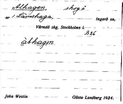 Bild på arkivkortet för arkivposten Alhagen
