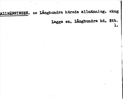 Bild på arkivkortet för arkivposten Allmänningen