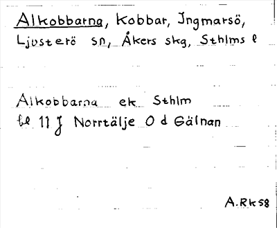 Bild på arkivkortet för arkivposten Alkobbarna