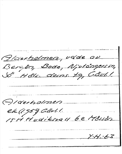Bild på arkivkortet för arkivposten Alderholmen