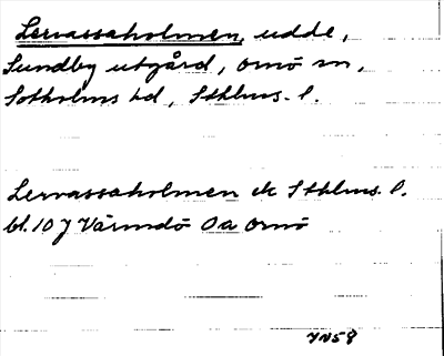 Bild på arkivkortet för arkivposten Lervassaholmen