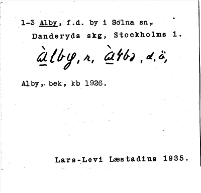 Bild på arkivkortet för arkivposten Alby