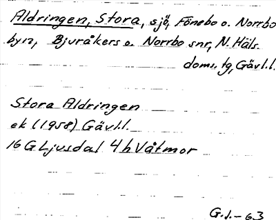 Bild på arkivkortet för arkivposten Aldringen, Stora