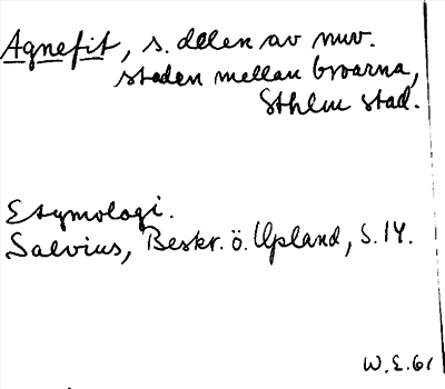 Bild på arkivkortet för arkivposten Agnefit