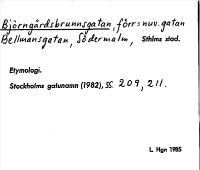 Bild på arkivkortet för arkivposten Björngårdsbrunnsgatan