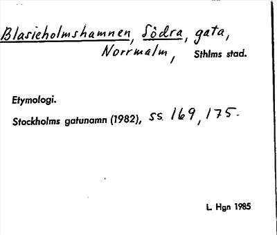 Bild på arkivkortet för arkivposten Blasieholmshamnen, Södra