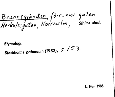 Bild på arkivkortet för arkivposten Brunnsgränden