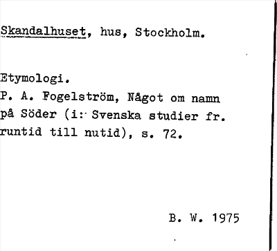 Bild på arkivkortet för arkivposten Skandalhuset