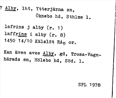 Bild på arkivkortet för arkivposten ?Alby
