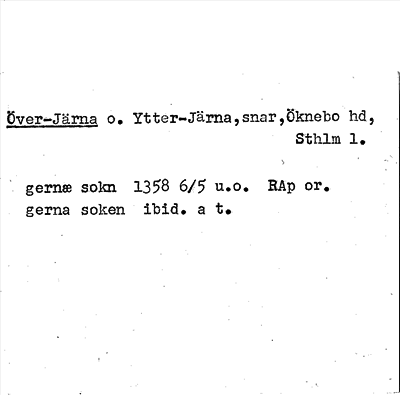 Bild på arkivkortet för arkivposten Över-Järna o. Ytter-Järna