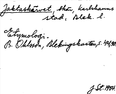 Bild på arkivkortet för arkivposten Jaktaskärvet