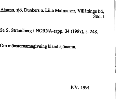 Bild på arkivkortet för arkivposten Akaren