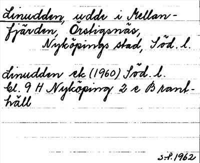 Bild på arkivkortet för arkivposten Linudden