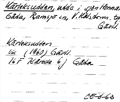 Bild på arkivkortet för arkivposten Kärleksudden
