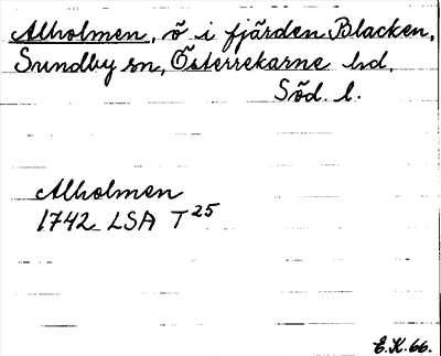 Bild på arkivkortet för arkivposten Alholmen