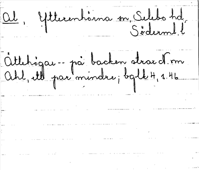 Bild på arkivkortet för arkivposten Al