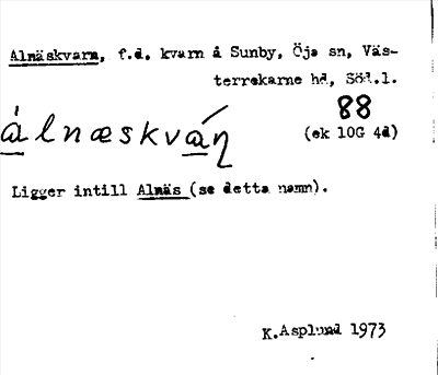 Bild på arkivkortet för arkivposten Alnäskvarn