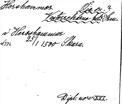 Bild på arkivkortet för arkivposten Hershammar