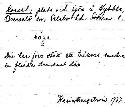 Bild på arkivkortet för arkivposten Korset