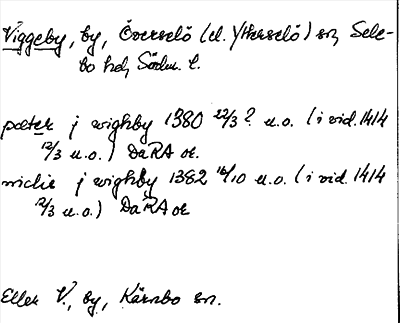 Bild på arkivkortet för arkivposten Viggeby