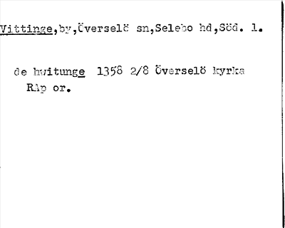 Bild på arkivkortet för arkivposten Vittinge