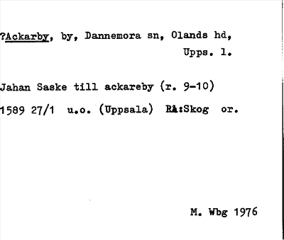 Bild på arkivkortet för arkivposten ?Ackarby