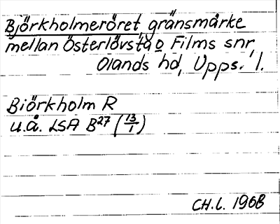 Bild på arkivkortet för arkivposten Björkholmeröret