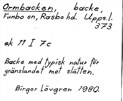 Bild på arkivkortet för arkivposten Ormbacken