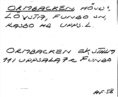 Bild på arkivkortet för arkivposten Ormbacken