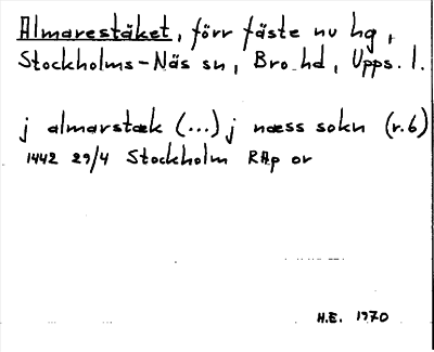Bild på arkivkortet för arkivposten Almarestäket