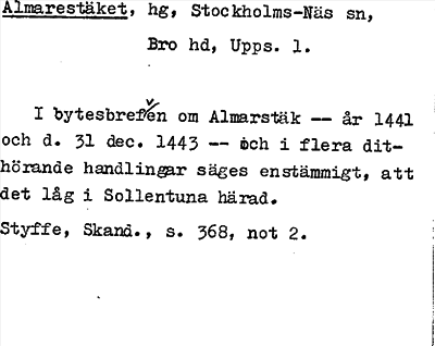 Bild på arkivkortet för arkivposten Almarestäket