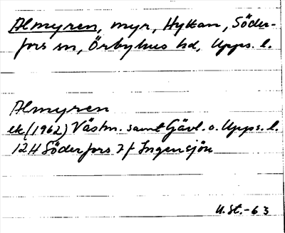 Bild på arkivkortet för arkivposten Almyren