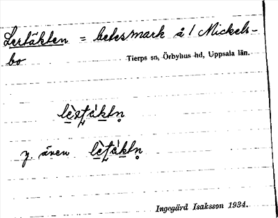 Bild på arkivkortet för arkivposten Lertäkten