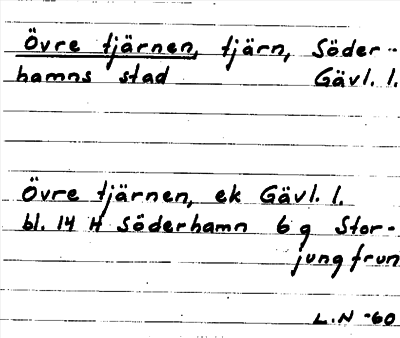 Bild på arkivkortet för arkivposten Övre tjärnen