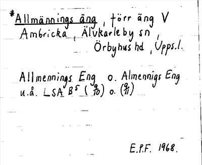 Bild på arkivkortet för arkivposten *Allmännings äng