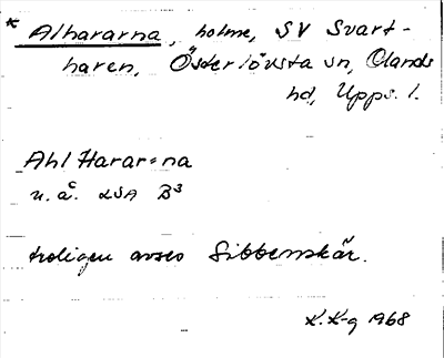 Bild på arkivkortet för arkivposten *Alhararna