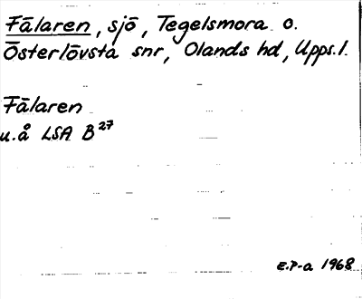 Bild på arkivkortet för arkivposten Fälaren