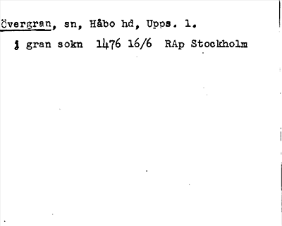 Bild på arkivkortet för arkivposten Övergran