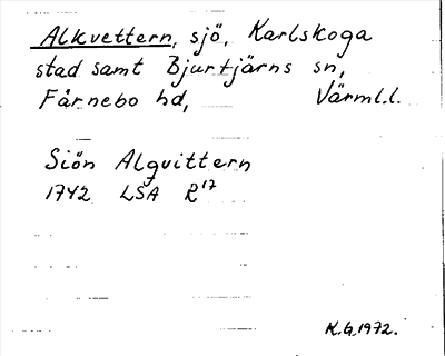Bild på arkivkortet för arkivposten Alkvettern