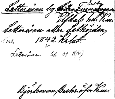 Bild på arkivkortet för arkivposten Letteråsen