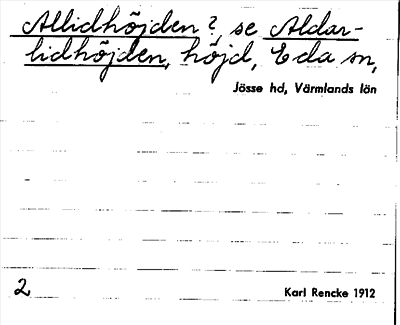 Bild på arkivkortet för arkivposten Allidhöjden?, se Aldarlidhöjden
