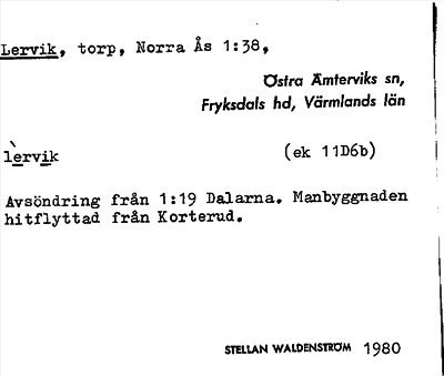 Bild på arkivkortet för arkivposten Lervik