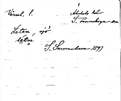 Bild på arkivkortet för arkivposten Leten