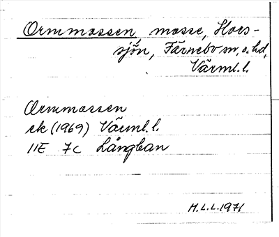 Bild på arkivkortet för arkivposten Ormmossen