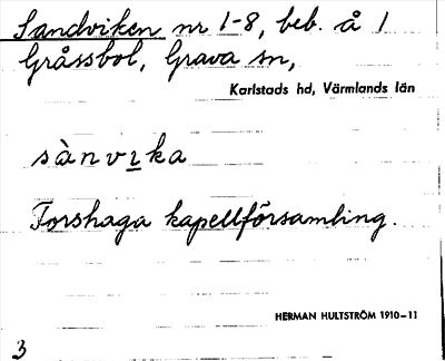 Bild på arkivkortet för arkivposten Sandviken
