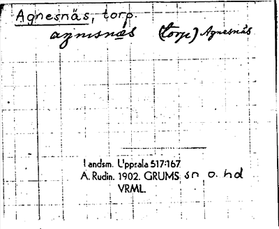Bild på arkivkortet för arkivposten Agnesnäs